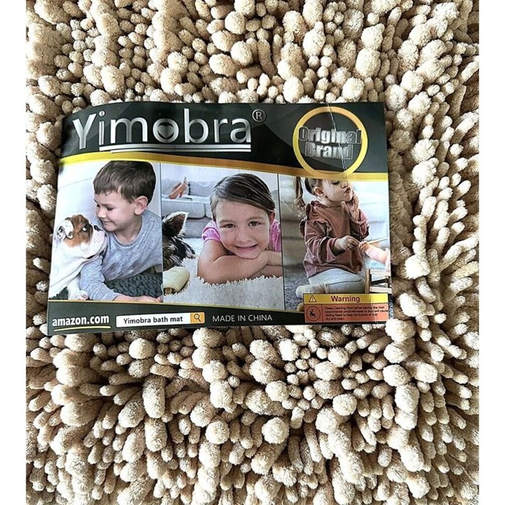 NEW Yimobra Chenille Bath Mat • Non-Slip Plush Bathroom Rug • Quick Dry  55x24